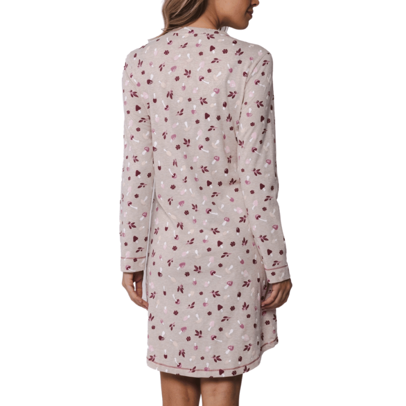 Camicia da notte stampa funghetti Rebelle