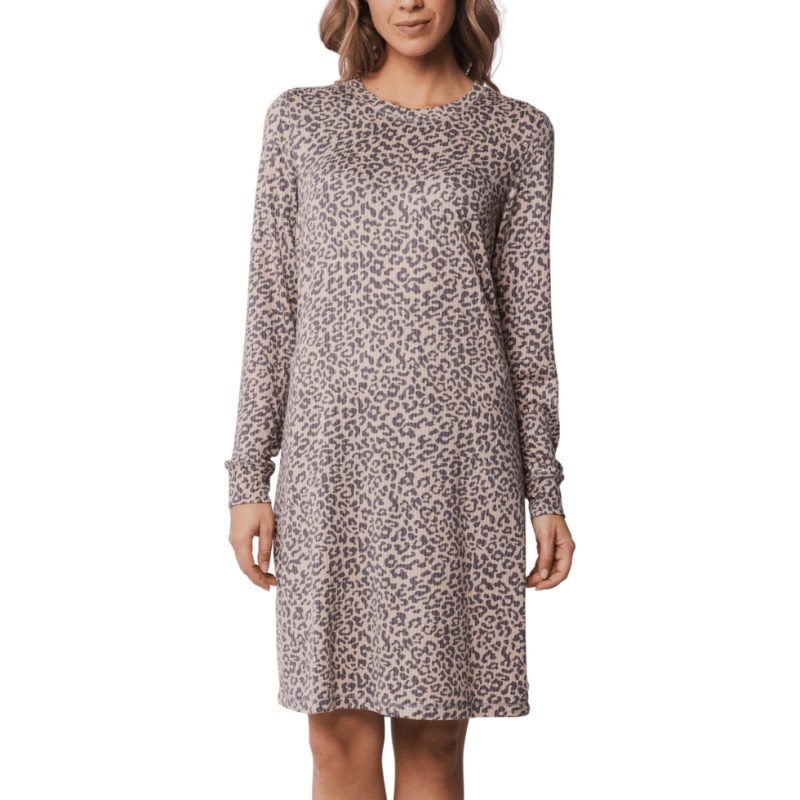 Camicia da notte manica lunga Pastunette animalier