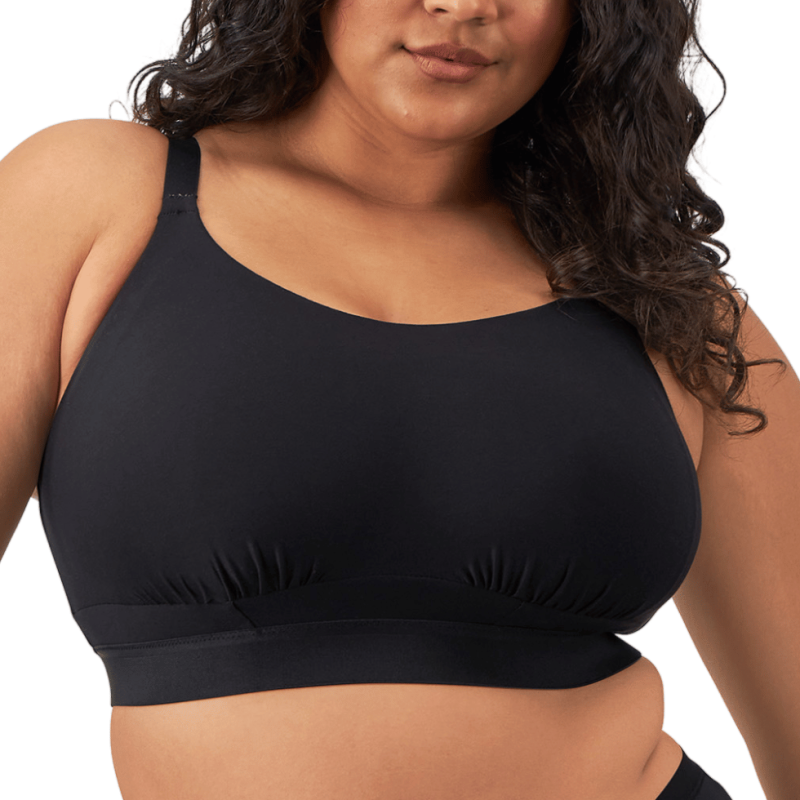 Bralette cotone Downtime  nero di Elomi