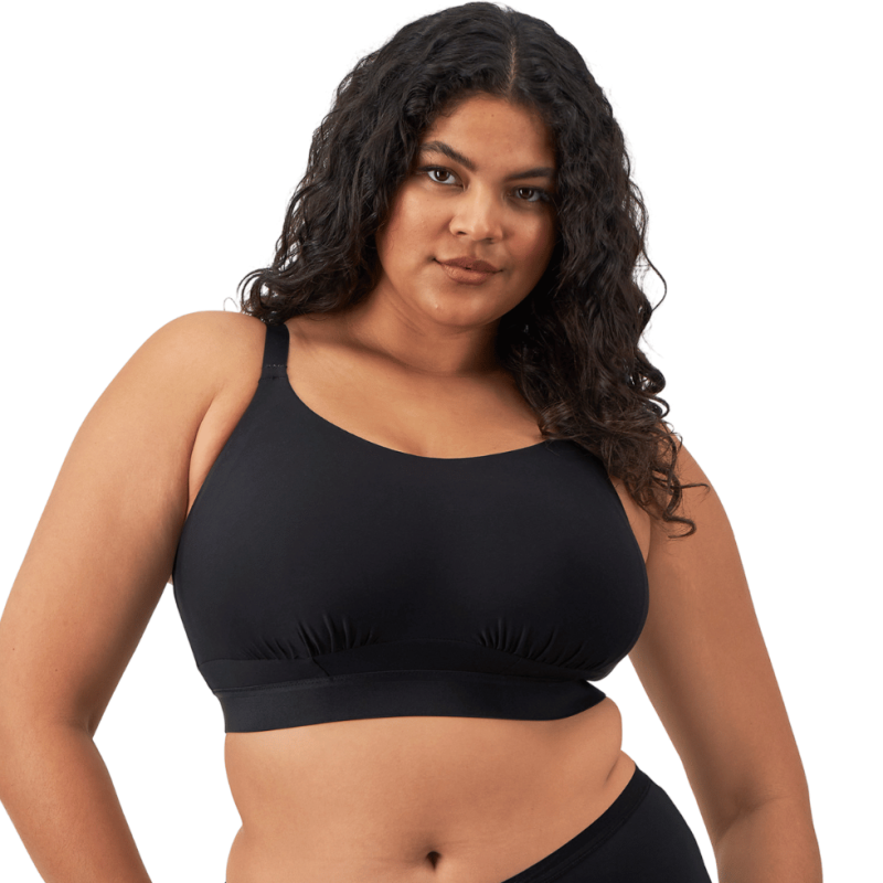 Bralette cotone Downtime  nero di Elomi