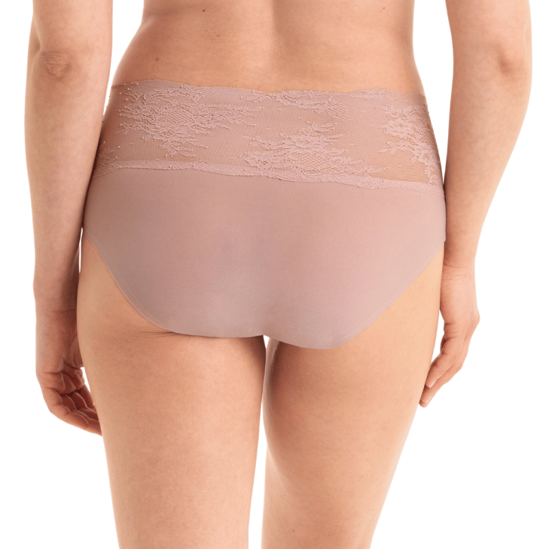 Slip vita alta con pizzo Essential Lace rosewood