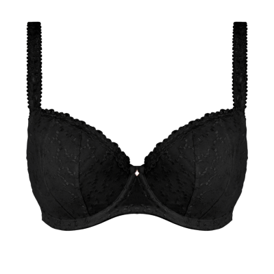 Reggiseno balconcino preformato Ana nero di Fantasie