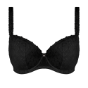 Reggiseno balconcino preformato Ana nero di Fantasie