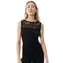 Top lana seta serie Wool Love nero Mey Women