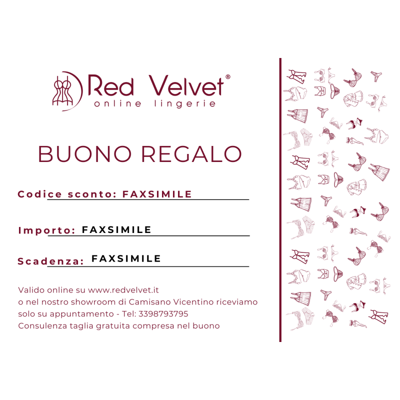 Buono regalo red velvet lingerie