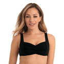 Top Bikini senza ferretto Elle nero Anita since 1886