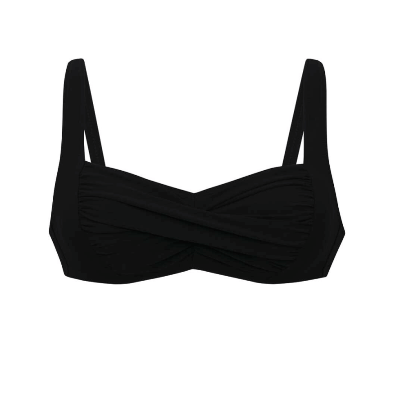 Top Bikini senza ferretto Elle nero Anita since 1886