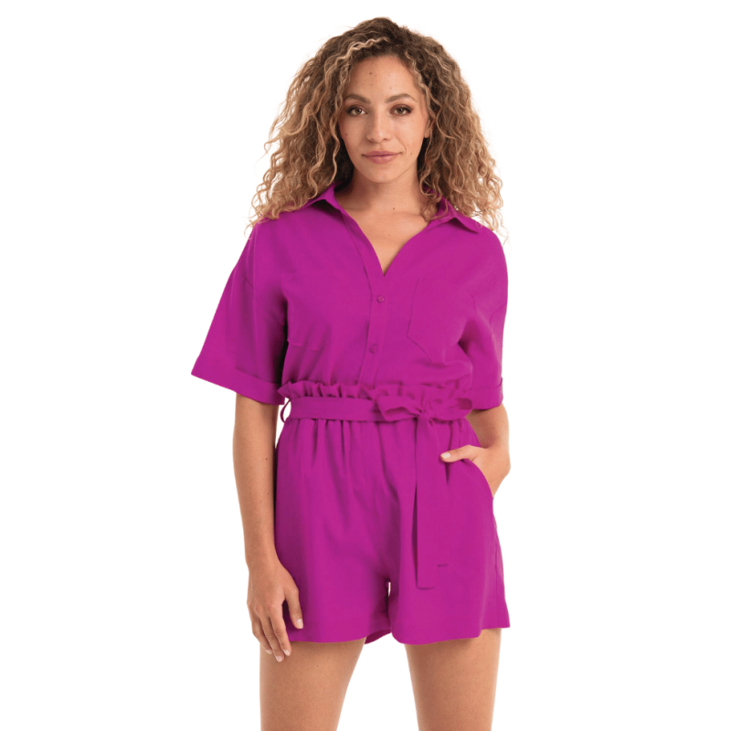 Blusa Kitts in lino Rosa Faia collezione mare