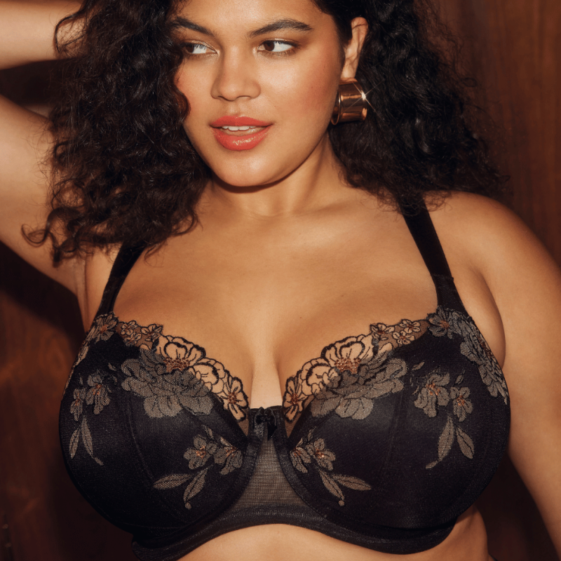 Reggiseno preformato Teagan nero mandorla Elomi