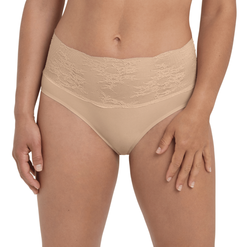 Slip vita alta con pizzo Essential Lace desert