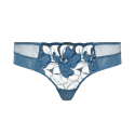 Shorty in pizzo Fleurs Signature di Chantelle Lingerie blue denim