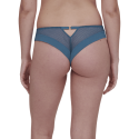 Tanga in pizzo Fleurs Signature di Chantelle Lingerie blue denim