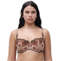 Reggiseno a balconcino Champs-Elysées feline print