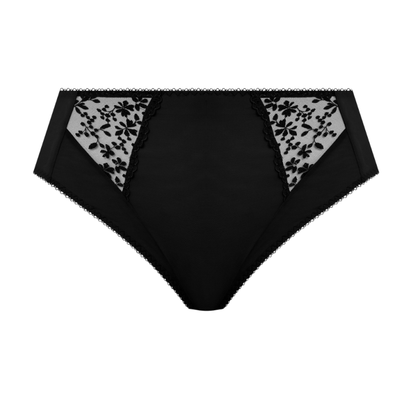 Slip Alto Zarla di elomi nero