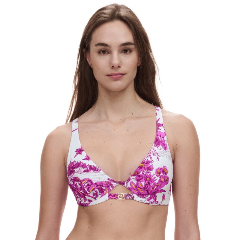 Bikini due pezzi Sauvage di Chantelle white jungle