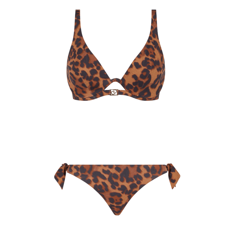 Bikini due pezzi Sauvage di Chantelle whild leopard
