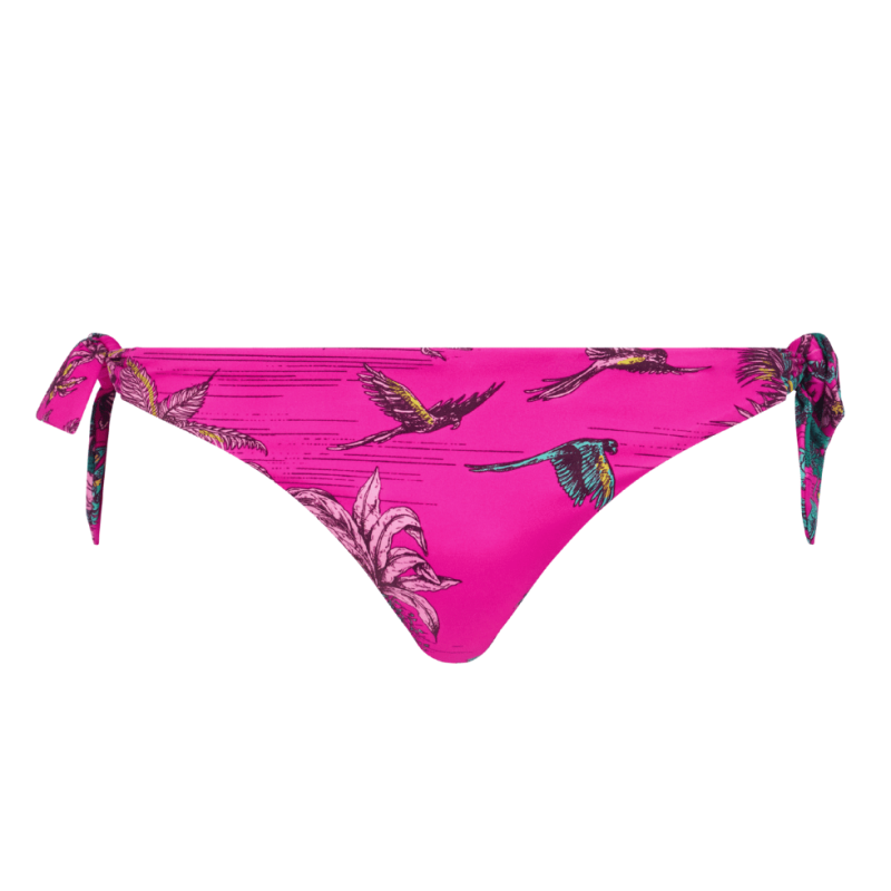 CL-C17UA6-A10-Slip bikini combinabile con laccetti Sauvage - pink jungle