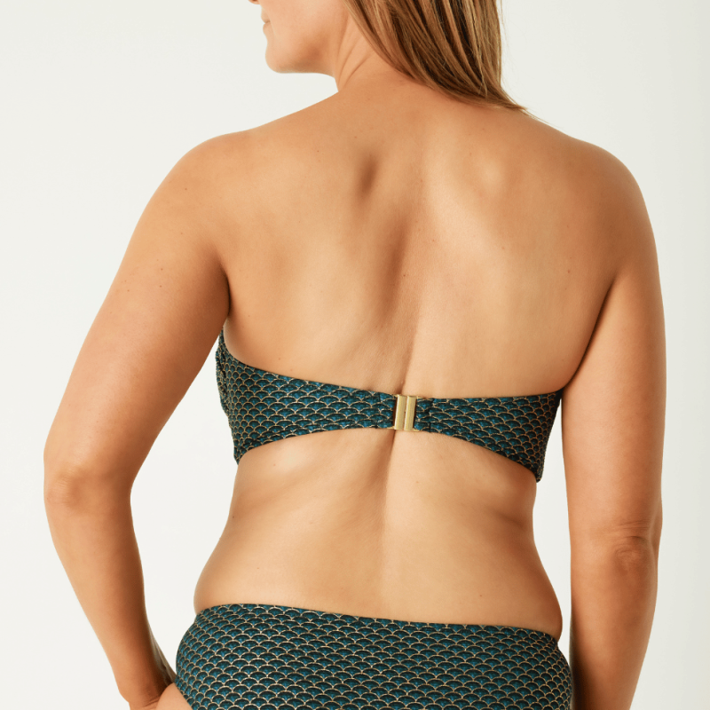 Bikini Reggiseno a fascia Lauren Annadiva Swim serie Chinese Fan