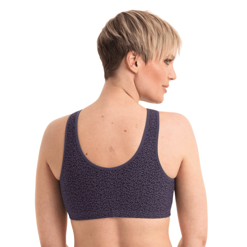 Reggiseno Hazel da protesi aperto davanti Steel grey