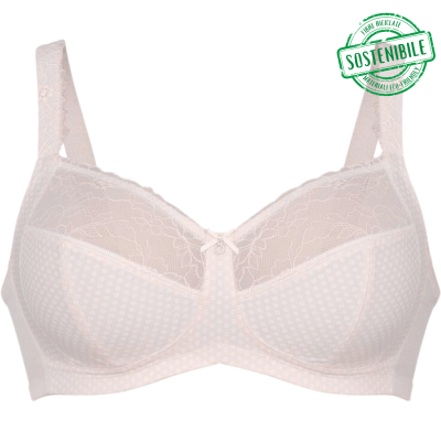 Reggiseno Eloise senza ferretto Rosa Faia con coppe fino alla G