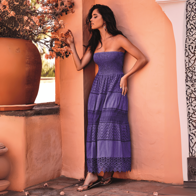 Abito Gaia viola di David