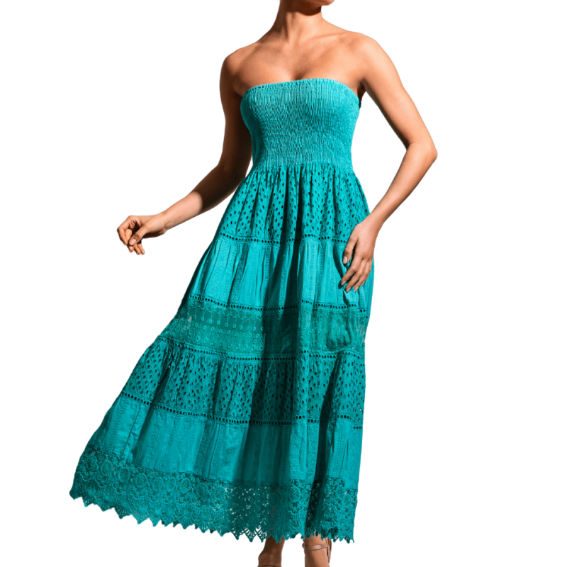 Abito Gaia turchese di David