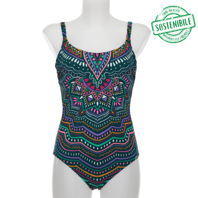 Costume intero con ferretto fantasia mandala Sunflair