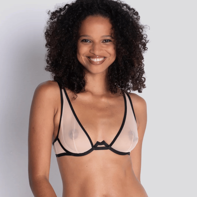 Reggiseno a triangolo scollato con ferretto Mata Hari Scandale lingerie