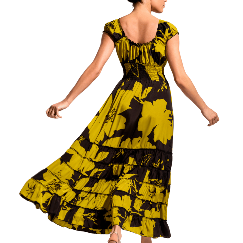 Maxi abito Shirley by David giallo