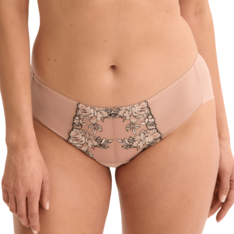 Slip Oriana in tulle e pizzo nudo Gaia Lingerie