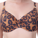 Top bikini combinabile Sauvage di Chantelle wild leopard