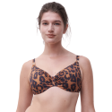 Top bikini combinabile Sauvage di Chantelle wild leopard