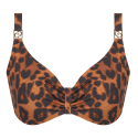 Top bikini combinabile Sauvage di Chantelle wild leopard