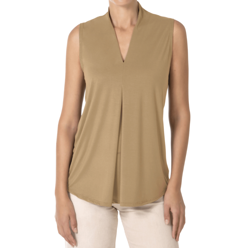 Maglia smanicata donna in viscolight Janira