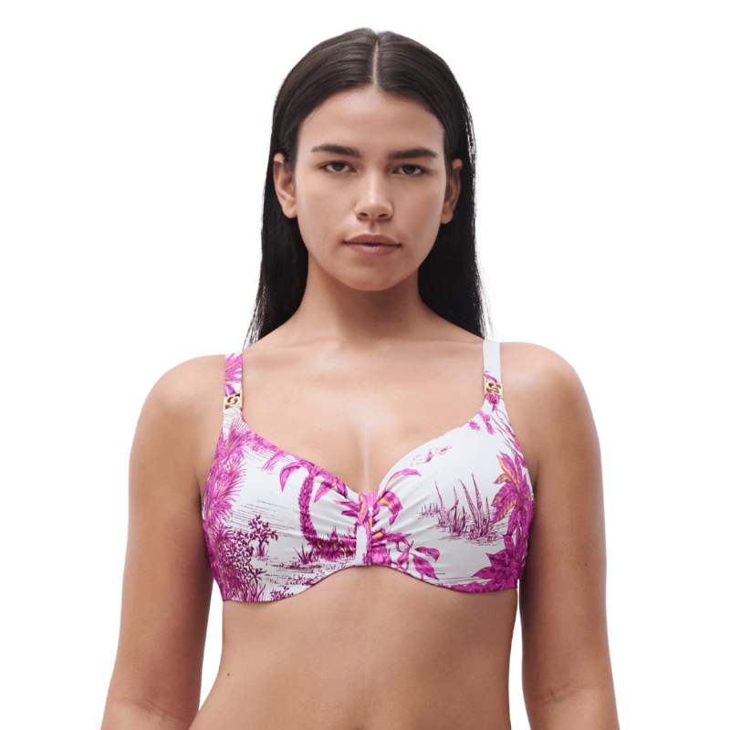 Bikini due pezzi Sauvage di Chantelle white jungle