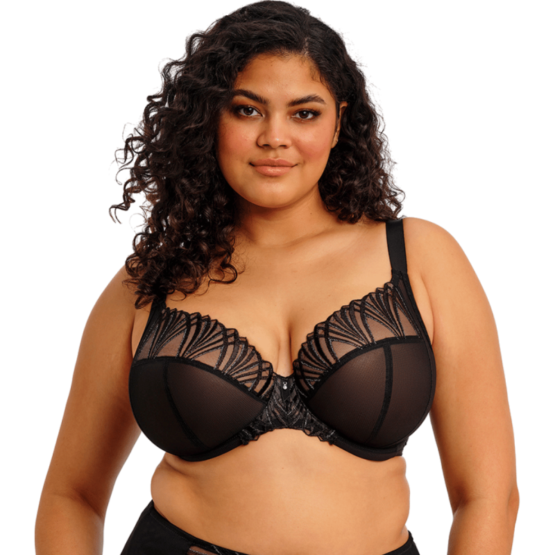 Reggiseno soft Reja Nero  speciale coppe grandi
