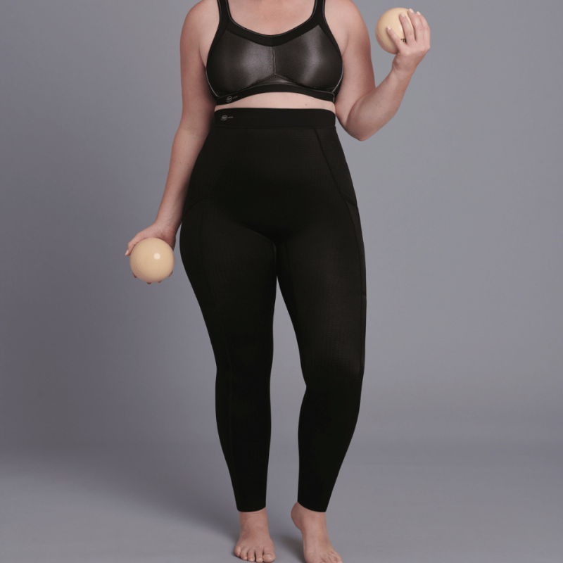Sport tights massage con tasche taglie forti- leggings magici a compressione graduata con banda Anita Active