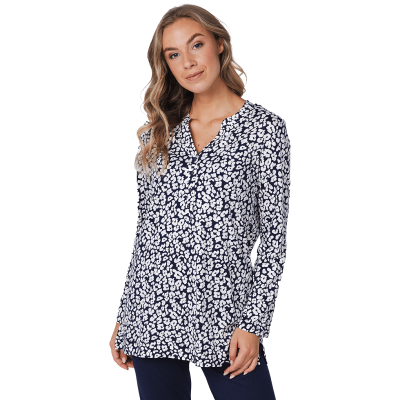 Pigiama Pastunette in cotone e modal dark blue