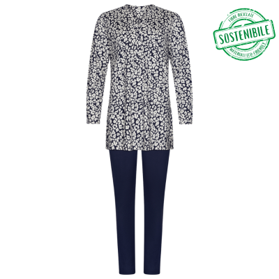 Pigiama Pastunette in cotone e modal dark blue