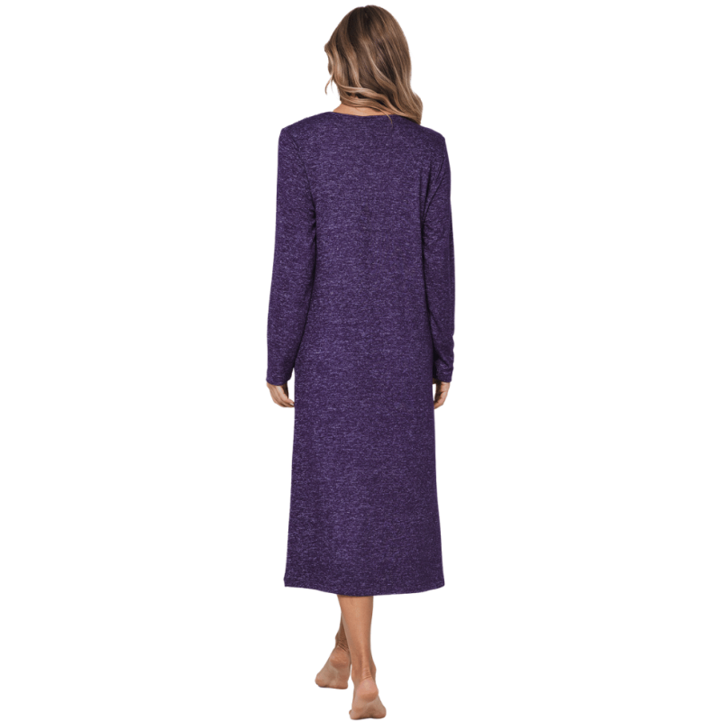 Camicia da notte dark purple Pastunette