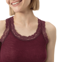Canotta in lana seta serie Wool Expressive Mey donna boysenberry