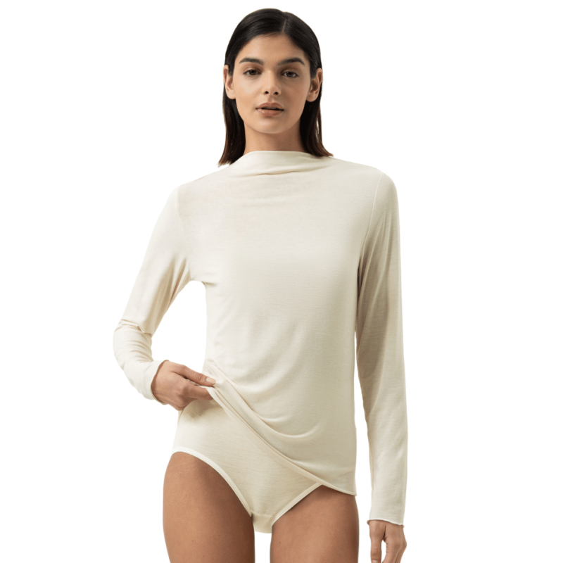 T-shirt serie  Cozy Cashmere Almond milk Mey Women