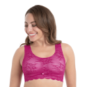 Bralette con coppe imbottite Essential Lace Anita candy pink