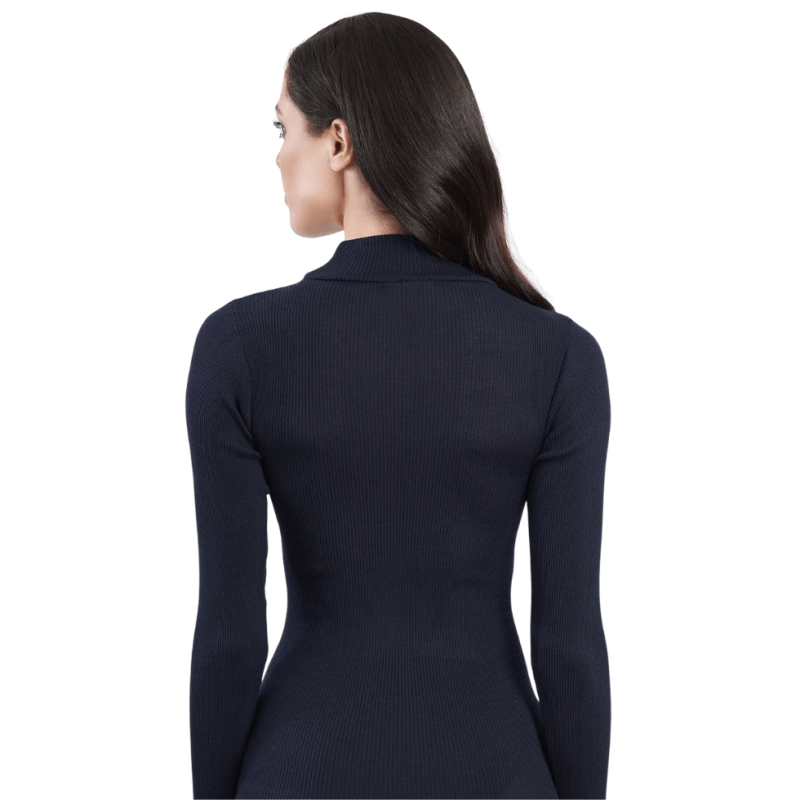 Lupetto donna manica lunga in lana-seta Fraly