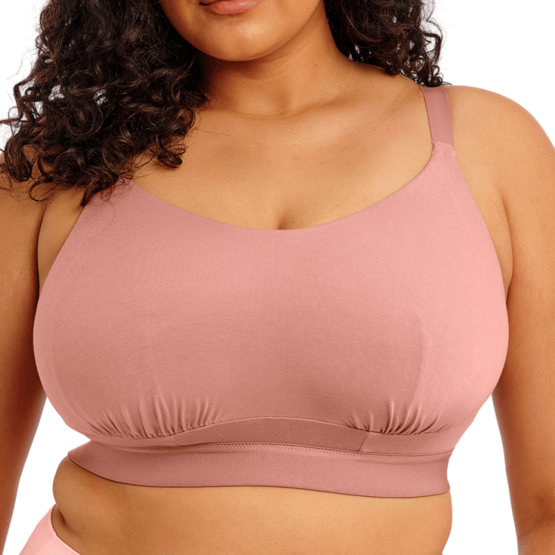 Bralette cotone Downtime  Ash Rose di Elomi