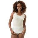 Canotta in lana seta serie Wool Expressive Mey donna Oatmilk