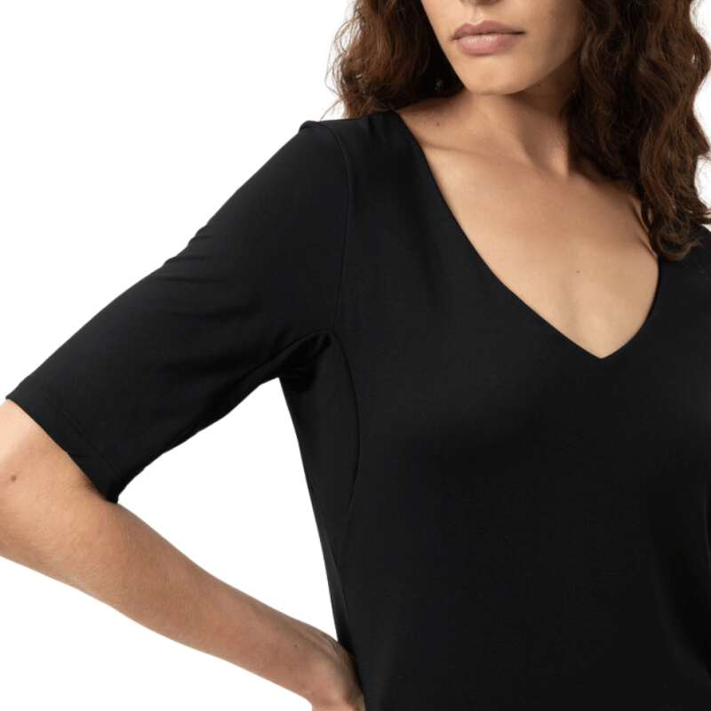 T-shirt serie Blazershirt di Mey Lingerie nero