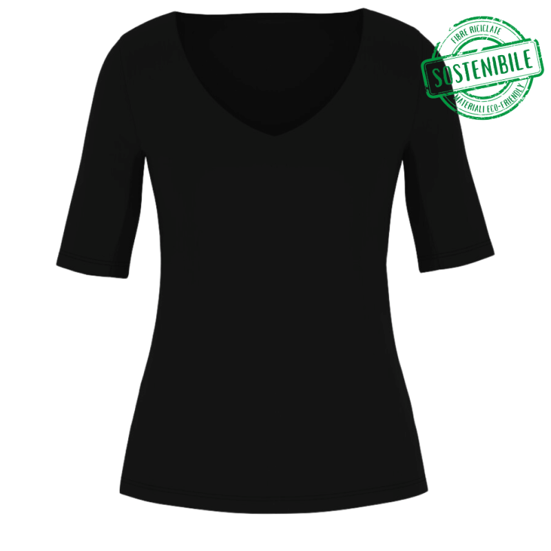 T-shirt serie Blazershirt di Mey Lingerie nero