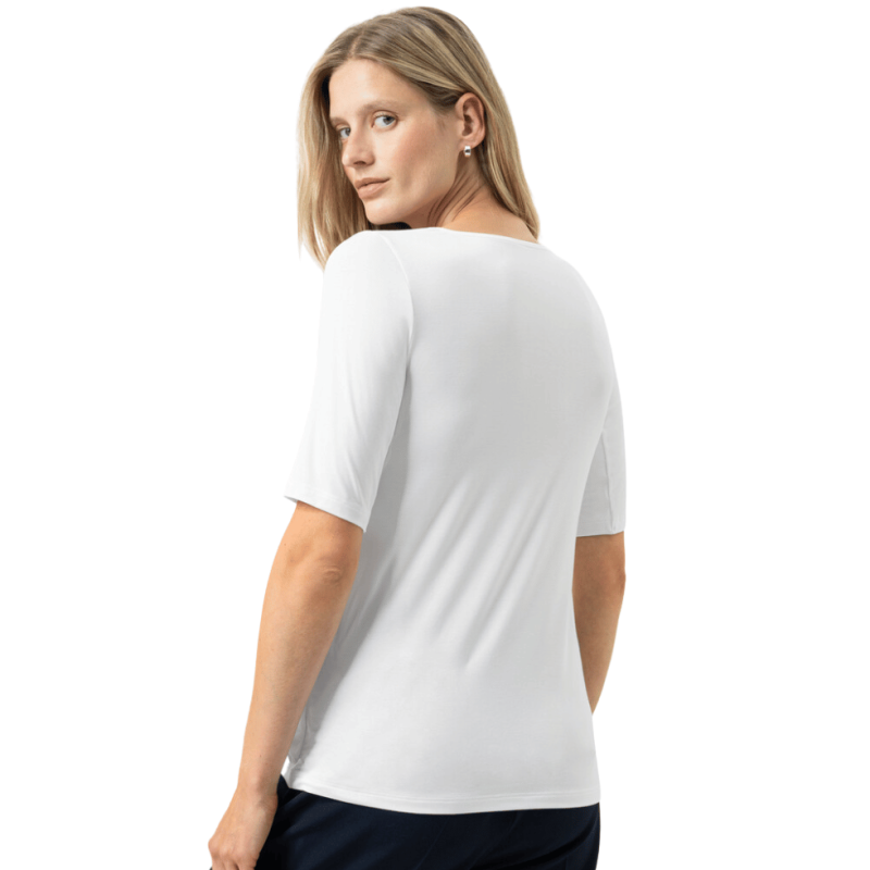 T-shirt serie Blazershirt di Mey Lingerie bianco