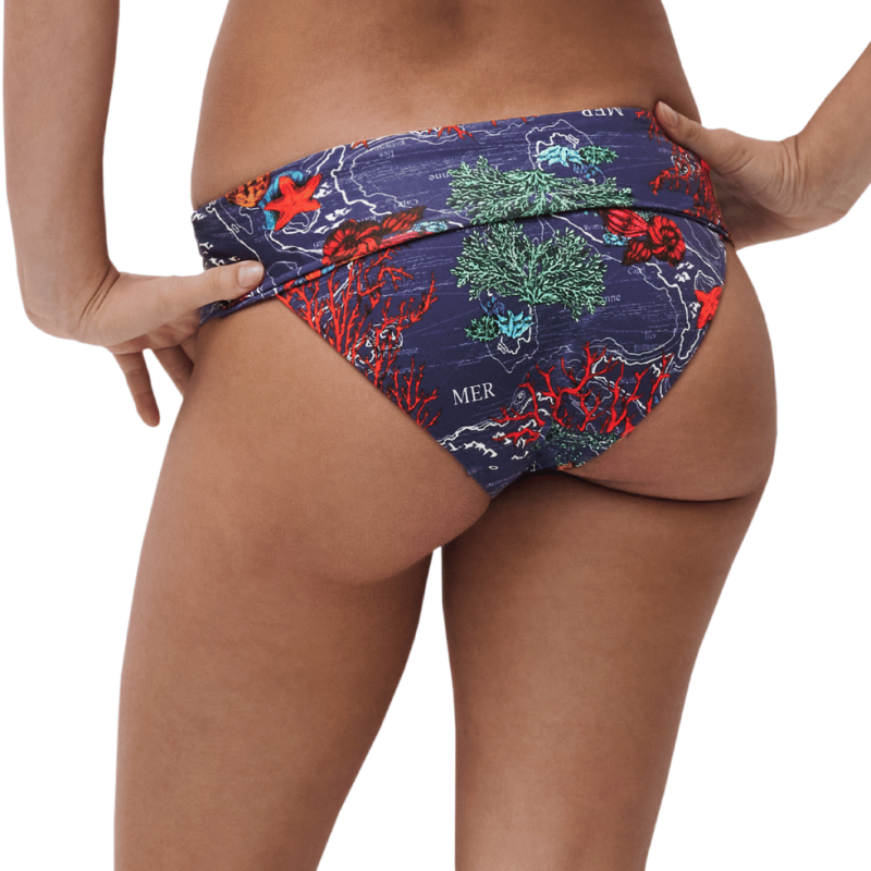 Slip bikini alto Icon di Chantelle dark mediterranean